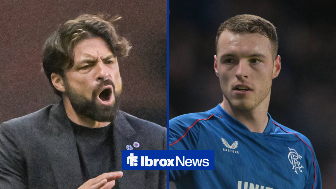 Russell Martin in a split image with Leon King.