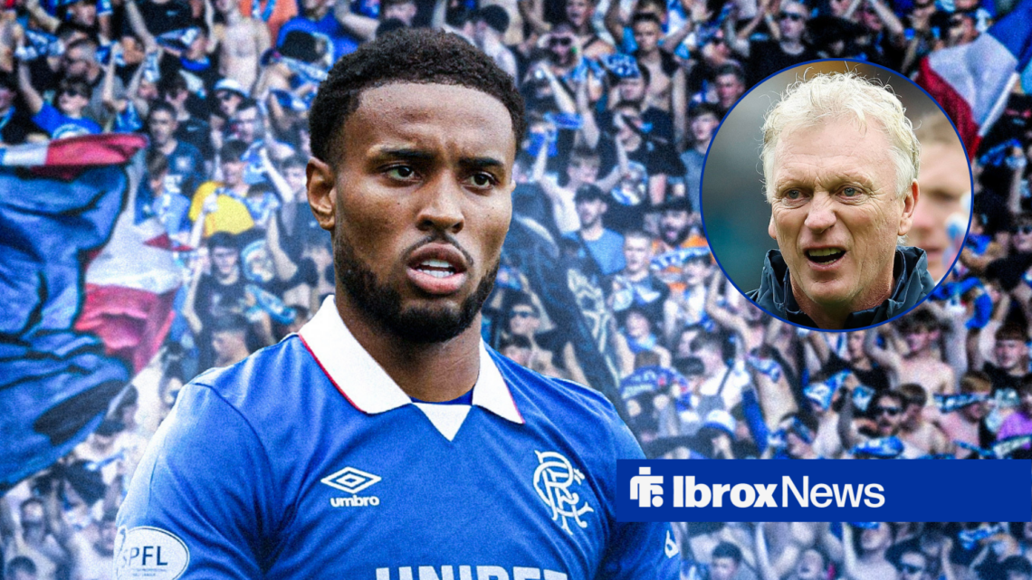 Rangers striker Youssef Chermiti and Everton manager David Moyes