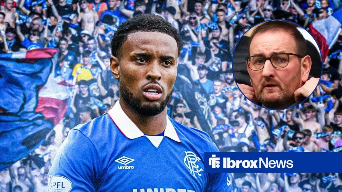 Rangers striker Youssef Chermiti and Kevin Thelwell in circular inset