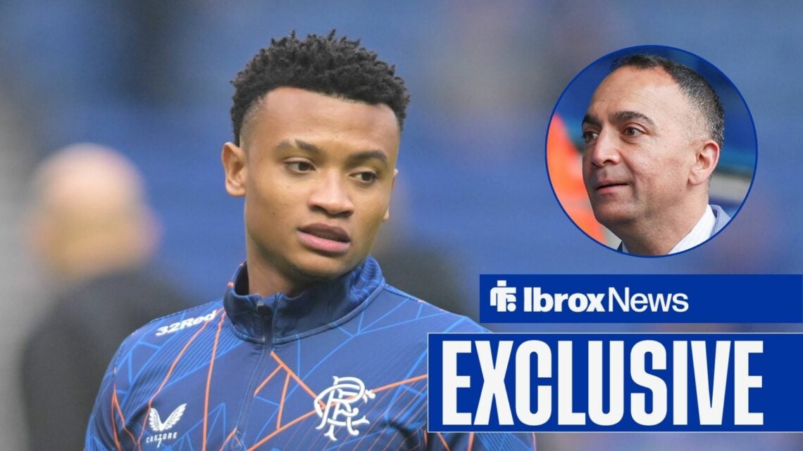 Oscar Cortes at Rangers and Paraag Marathe in circular inset