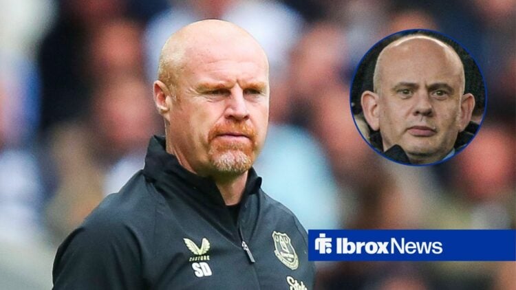 Rangers CEO Patrick Stewart in circular inset and Sean Dyche