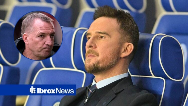 Rangers former interim boss Barry Ferguson and Celtic manager Brendan Rodgers