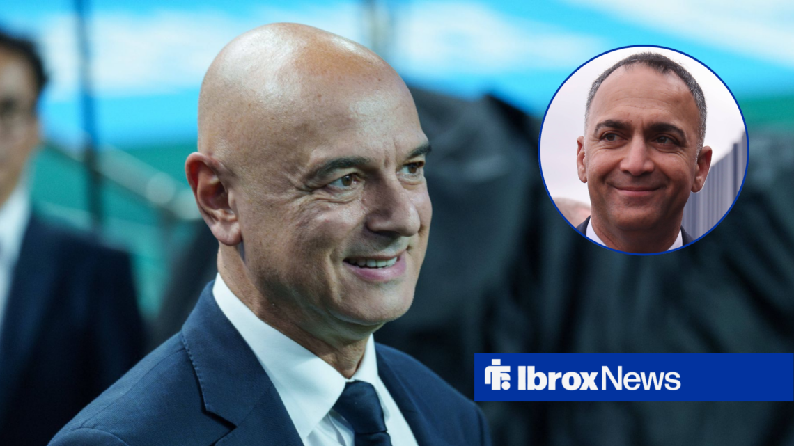 Rangers vice-chairman Paraag Marathe in circular inset and Daniel Levy