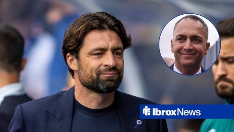 Rangers manager Russell Martin and Paraag Marathe in circular inset