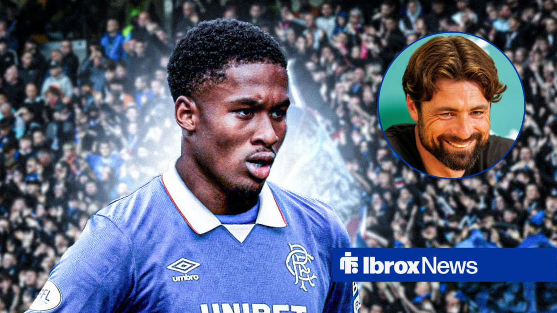 Rangers defender Jayden Meghoma and Russell Martin in circular inset