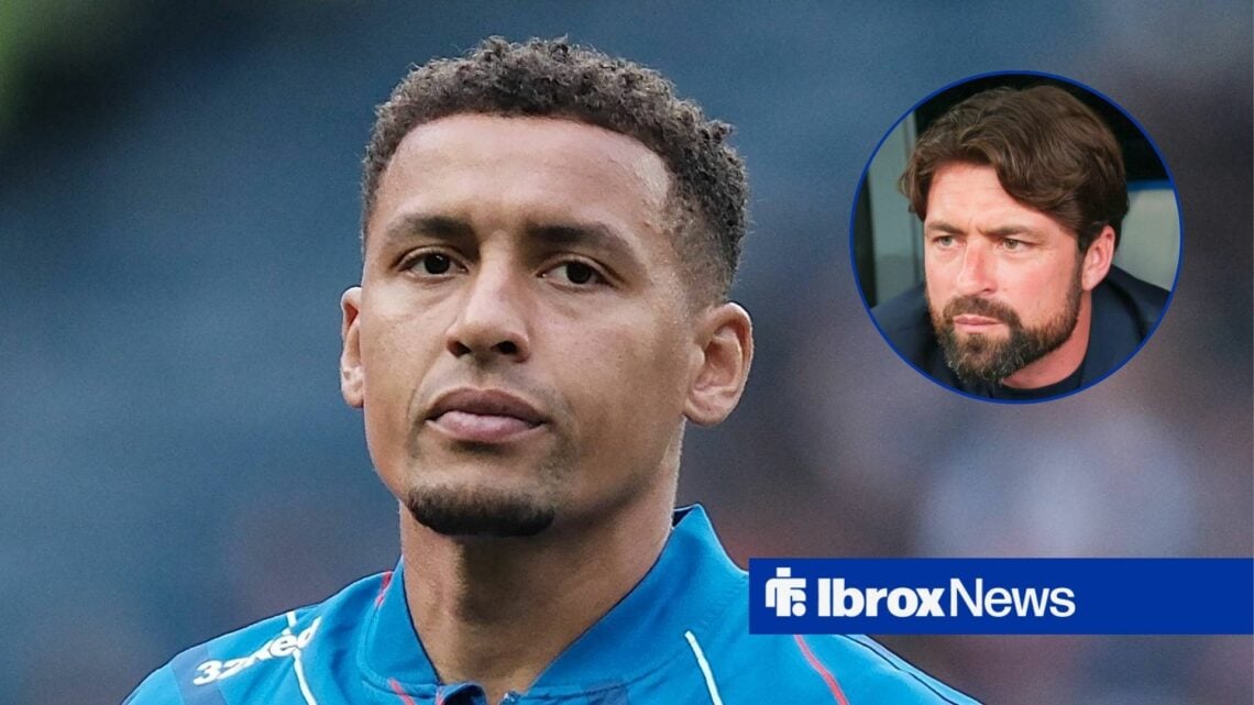 Rangers defender James Tavernier and Russell Martin in circular inset