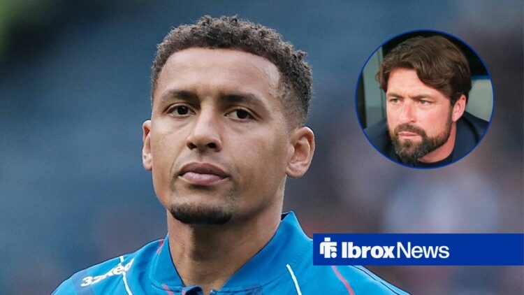 Rangers defender James Tavernier and Russell Martin in circular inset