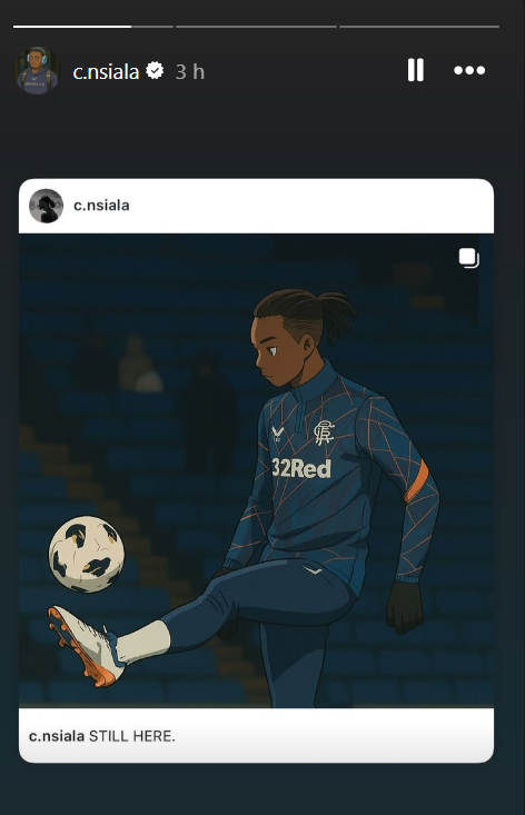A screenshot of Clinton Nsiala's isntagram post