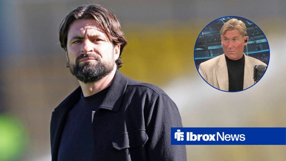 Russell Martin alongside a circle inset of Simon Jordan.