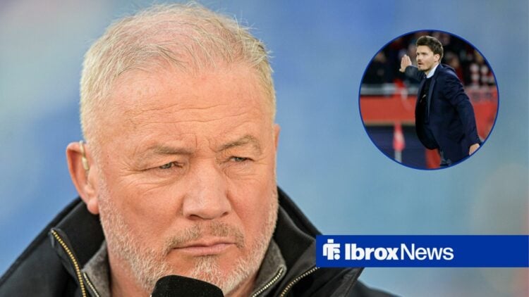 Ally McCoist alongside a circle inset of Danny Rohl.