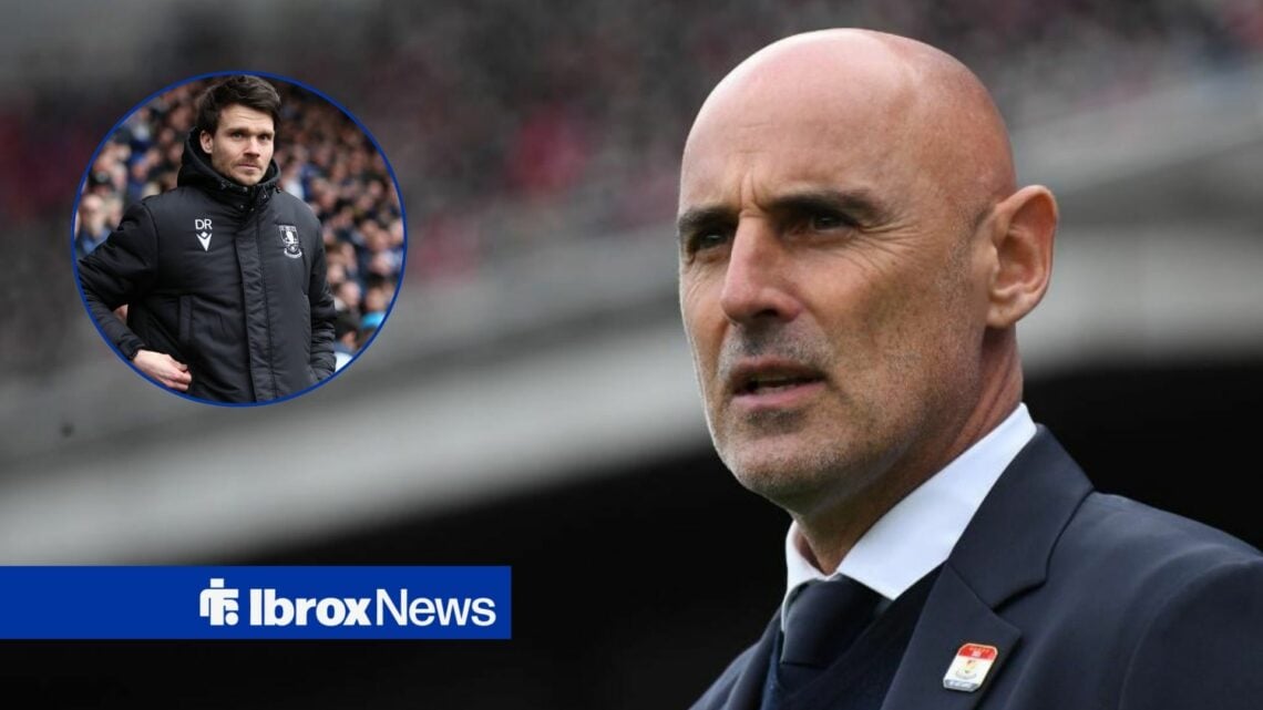 Kevin Muscat alongside a circle inset of Danny Rohl.