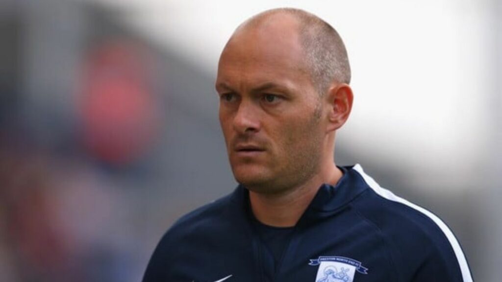 Alex Neil looking concerned while managing Preston