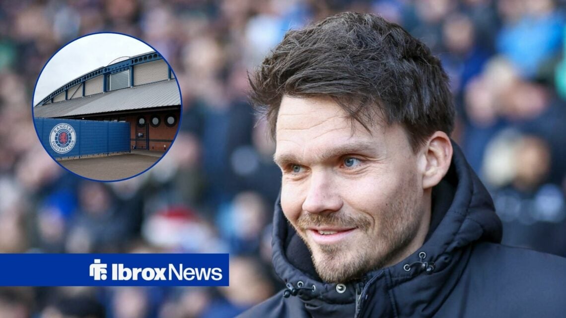 Danny Rohl smiling at Auchenhowie