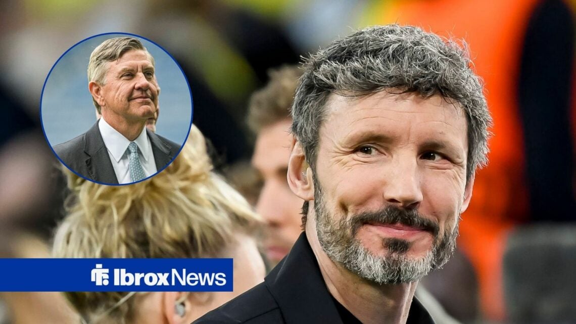 Mark van Bommel looking at Andrew Cavenagh in circle