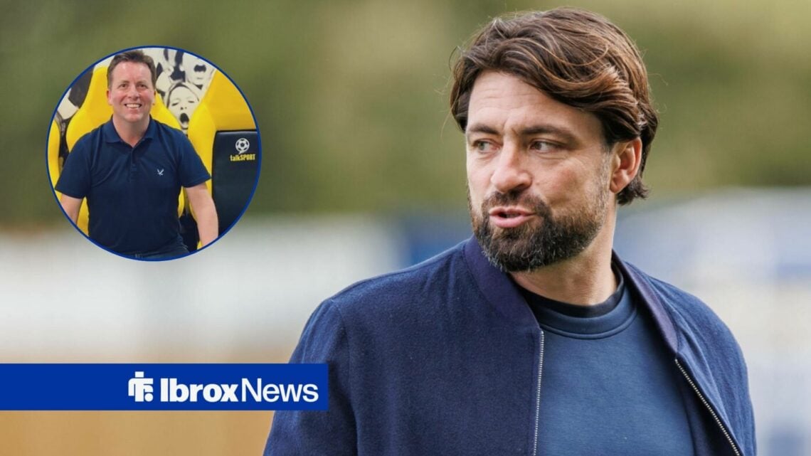 Russell Martin alongside a circle inset of David Tanner.