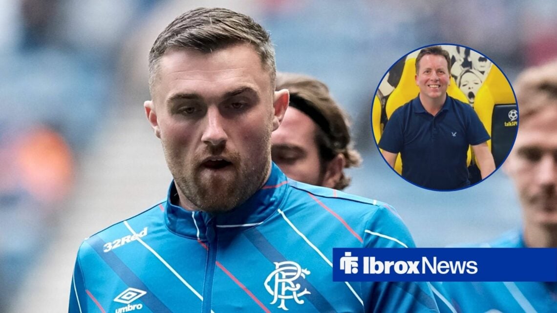 Rangers player John Souttar and David Tanner profile pic on X