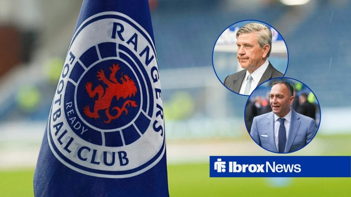 Ibrox Rangers with Andrew Cavenagh and Paraag Marathe in frame