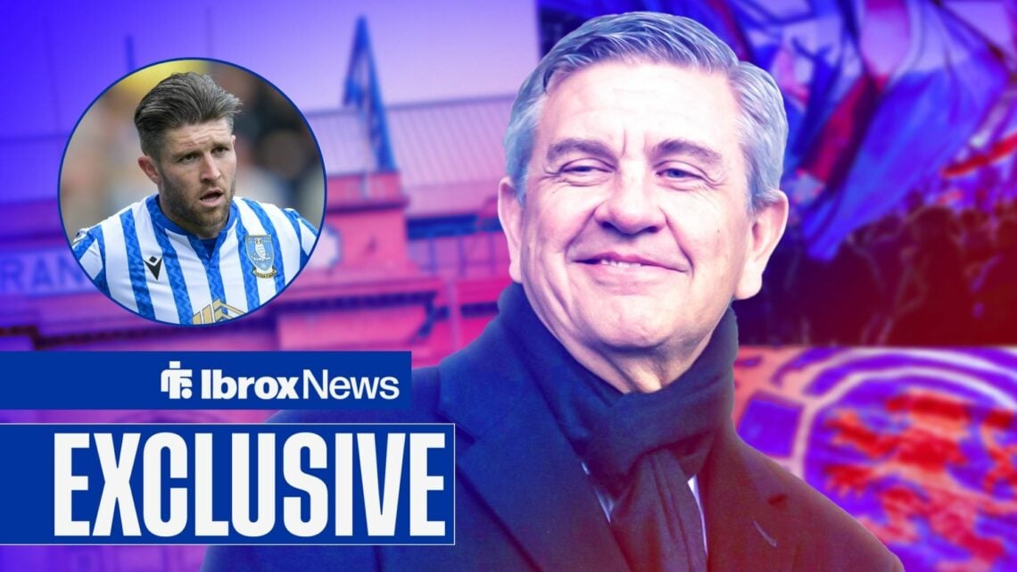 Rangers chairman Andrew Cavenagh and a circle inset of Josh Windass
