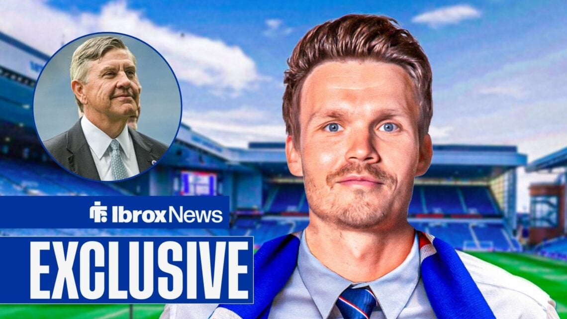 Rangers-linked manager Danny Rohl and a circular inset of chairman Andrew Cavenagh