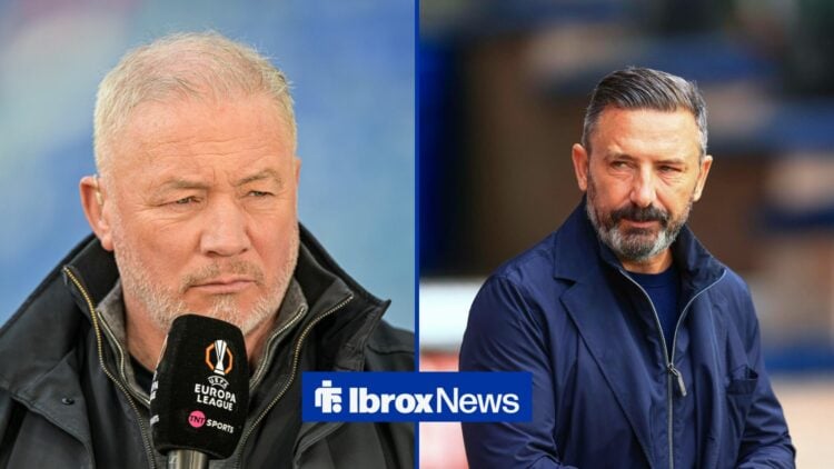 Ally McCoist and Derek McInnes stood alongside each other.