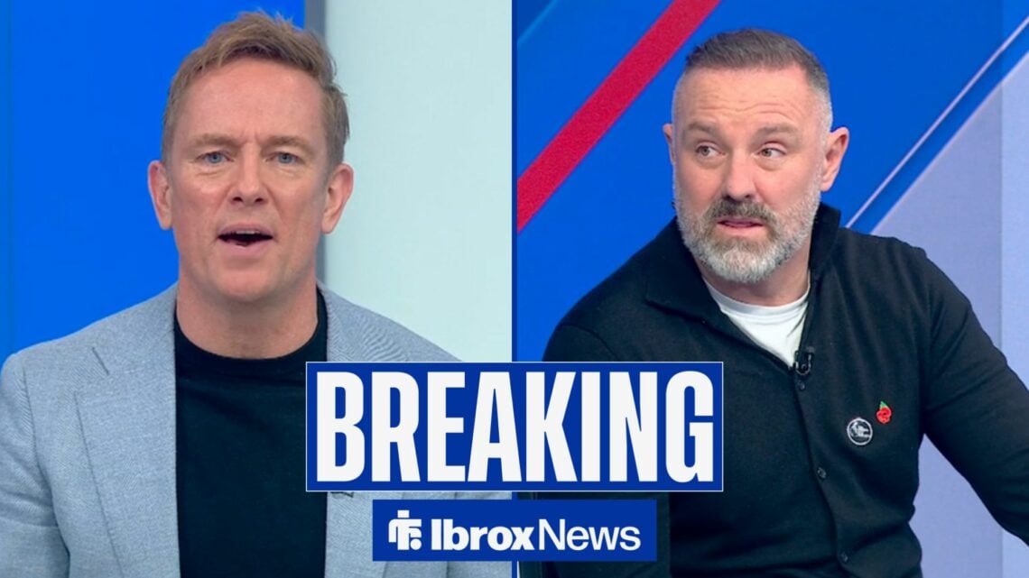 Simon Thomas and Kris Boyd on Sky Sports News talking about Rangers.