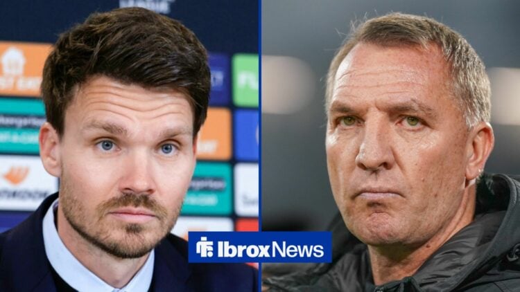 Danny Rohl and Brendan Rodgers alongside each other.