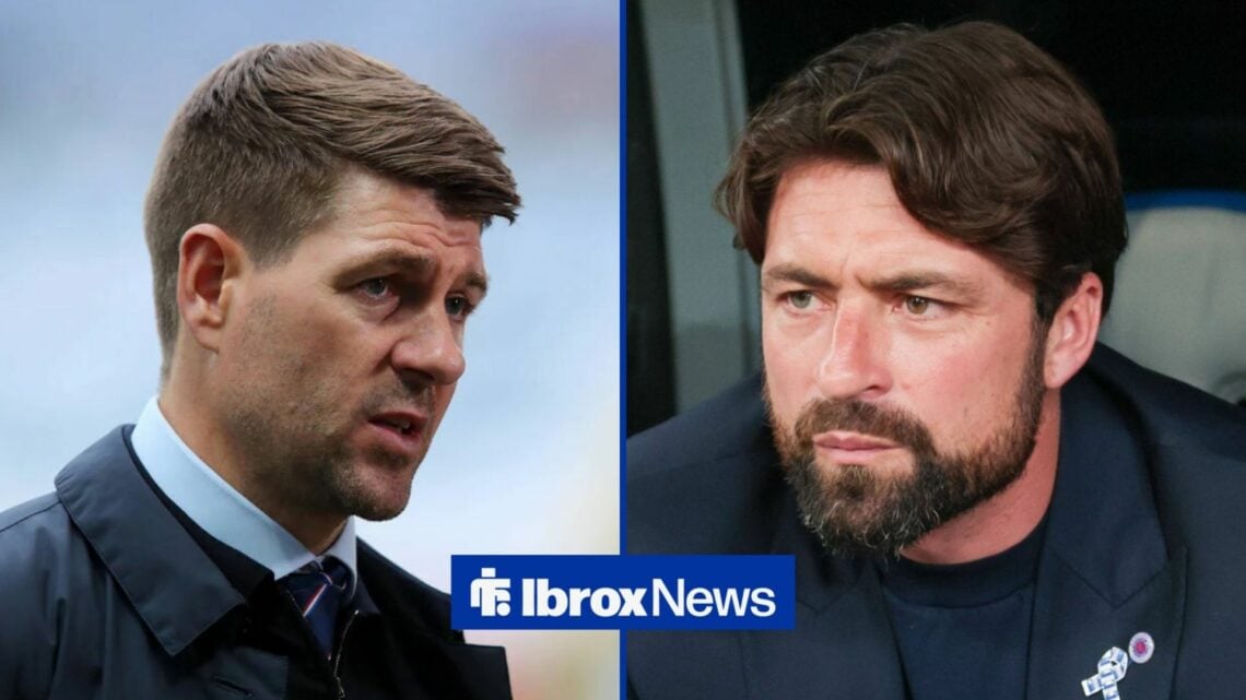 Steven Gerrard alongside Russell Martin