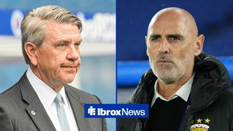 Rangers chief Andrew Cavenagh, Kevin Muscat in inset.
