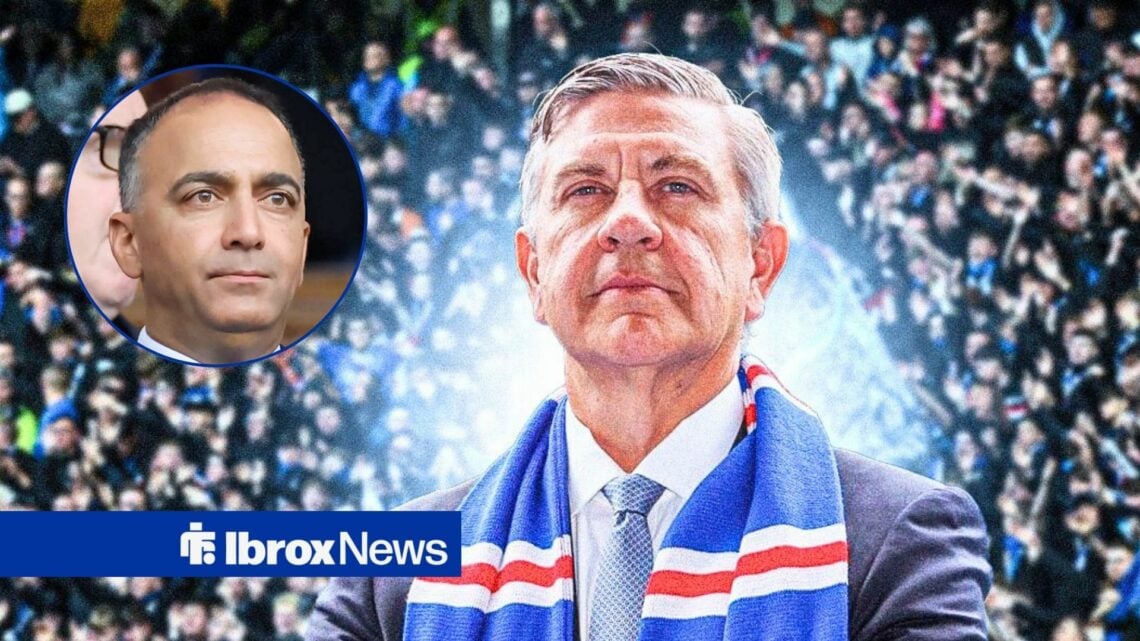 Rangers chairman Andrew Cavenagh and Paraag Marathe in circular inset