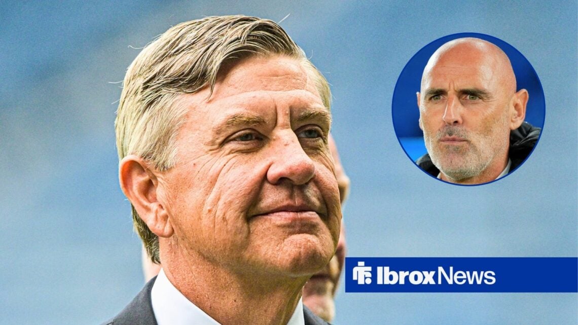 Rangers chairman Andrew Cavenagh and Shanghai Port manager Kevin Muscat