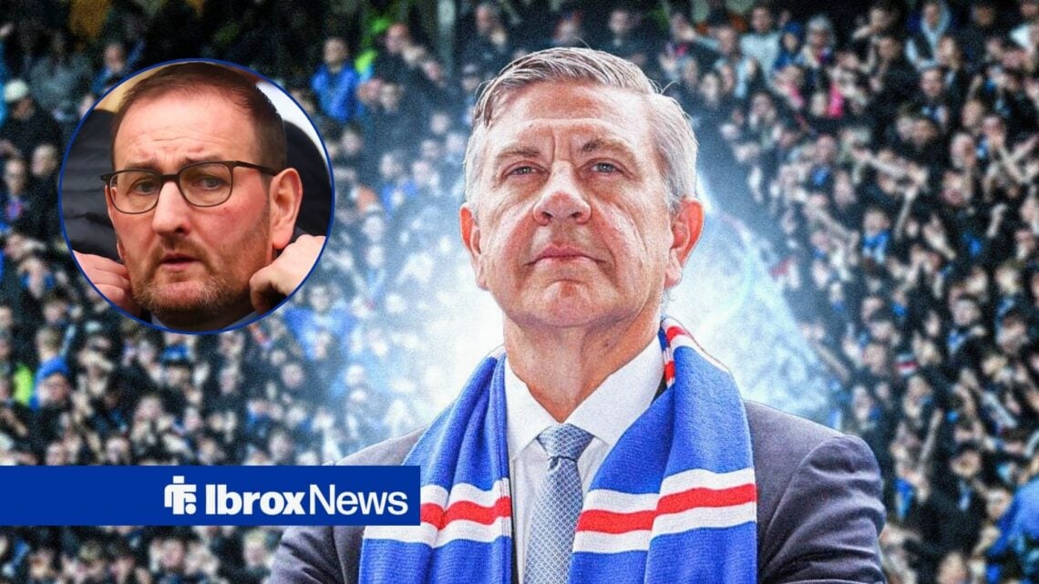 Rangers chairman Andrew Cavenagh and Kevin Thelwell in circular inset