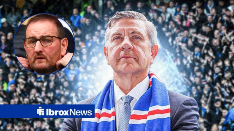 Rangers chairman Andrew Cavenagh and Kevin Thelwell in circular inset