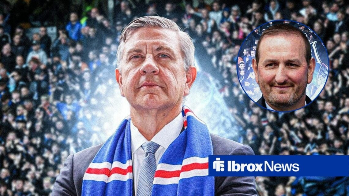 Rangers chairman Andrew Cavenagh and Kevin Thelwell in circular inset