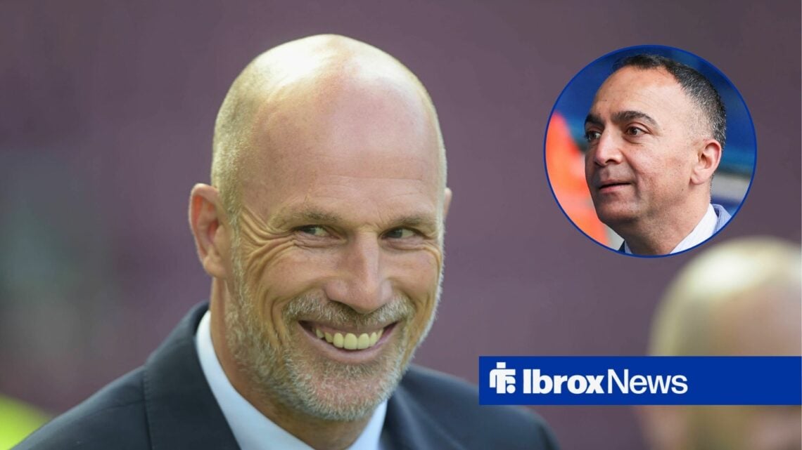 Former Rangers manager Phillipe Clement and Paraag Marathe in circular inset