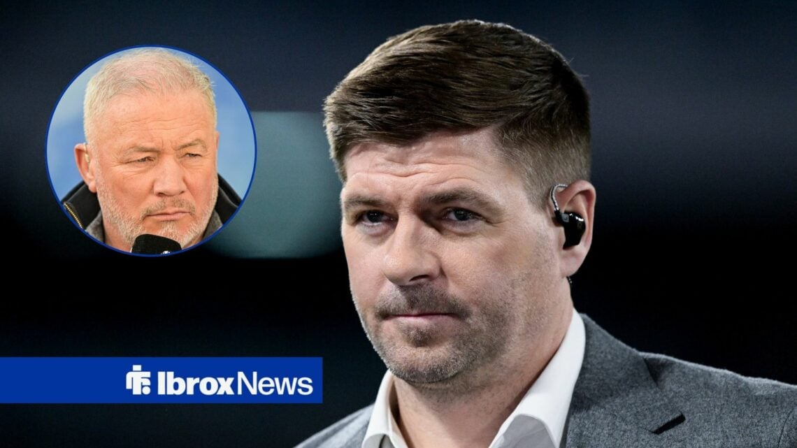 Former Rangers manager Steven Gerrard and Ally McCoist in circular inset