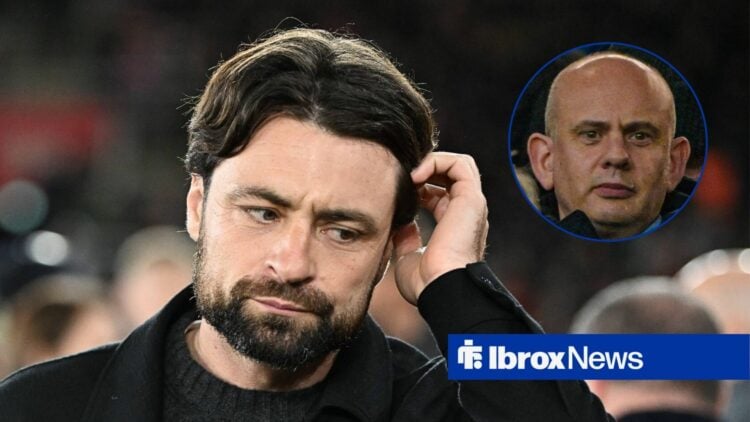 Rangers manager Russell Martin and Patrick Stewart in circular inset