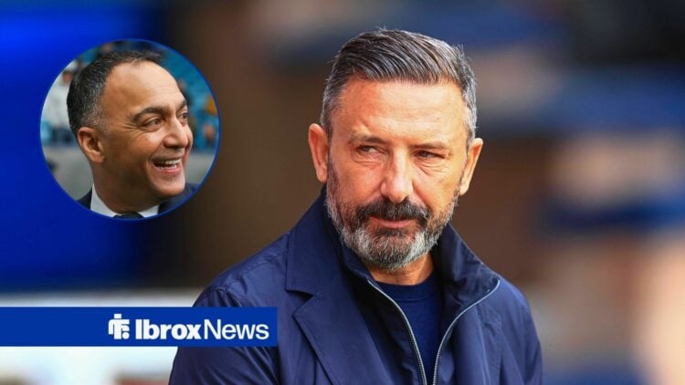 Hearts manager Derek McInnes and Rangers vice-chairman Paraag Marathe