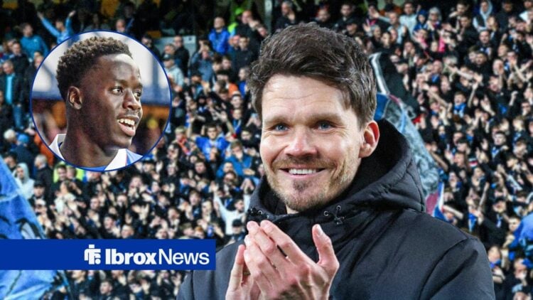 Rangers-linked Danny Rohl and Djeidi Gassama in circular inset