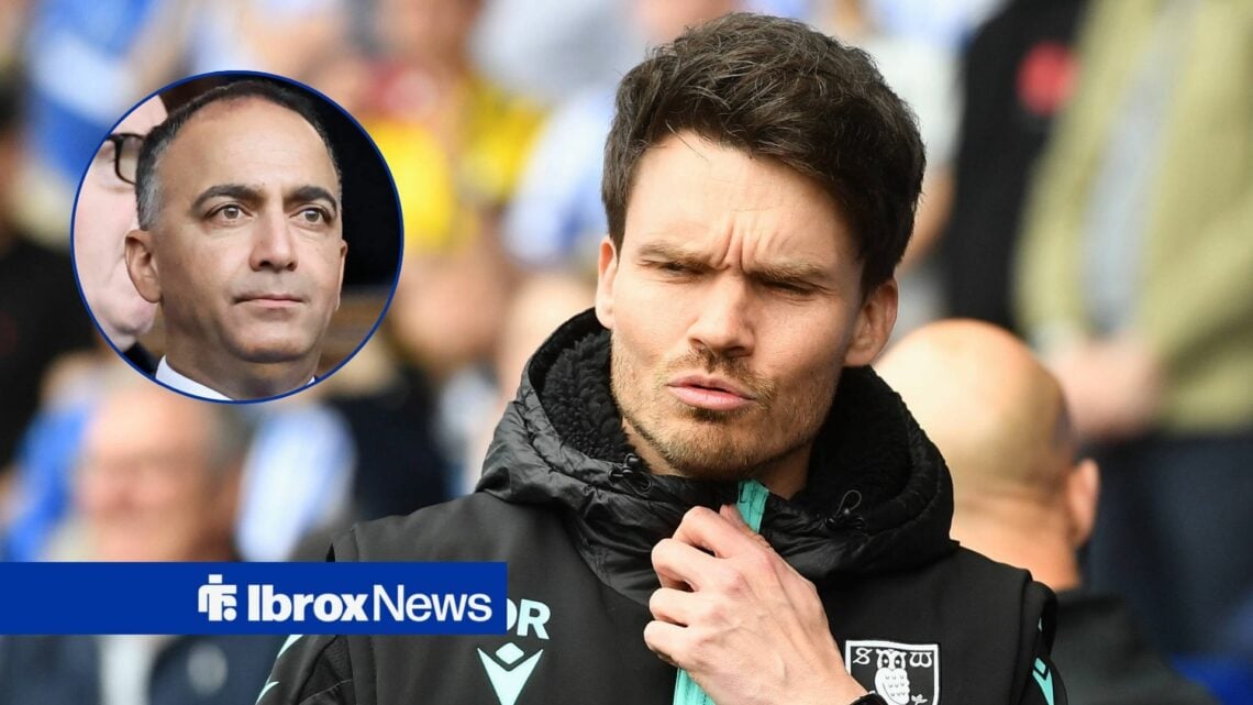 Former Sheffield Wednesday manager Danny Rohl and Rangers vice-chairman Paraag Marathe in circulr inset