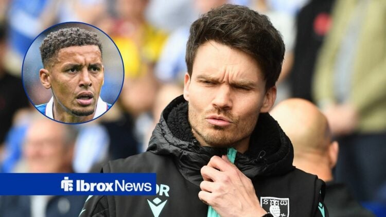 Rangers-linked manager Danny Rohl and James Tavernier in circular inset