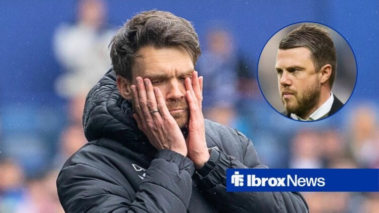 Rangers manager Danny Rohl and Aberdeen boss Jimmy Thelin