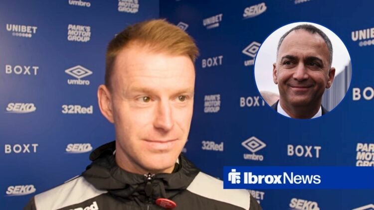 Rangers interim manager Steven Smith and Paraag Marathe in circular inset