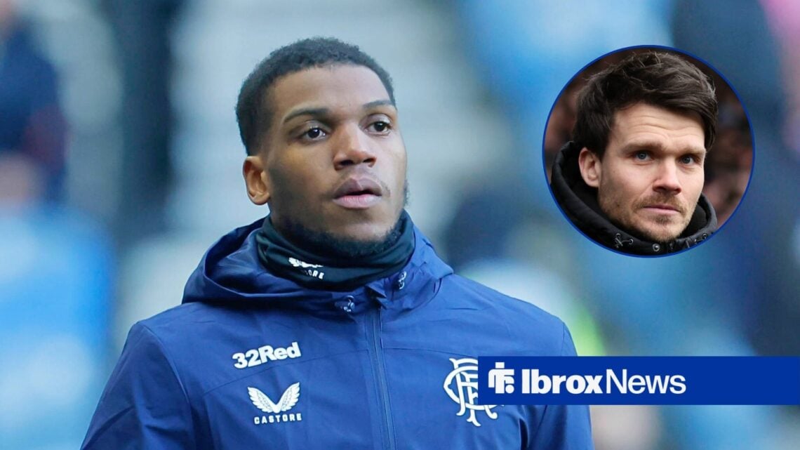 Rangers defender Dujon Sterling and Danny Rohl in circular inset