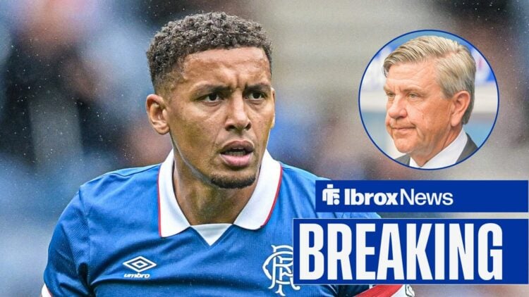 Rangers right-back James Tavernier and Andrew Cavenagh in circular inset