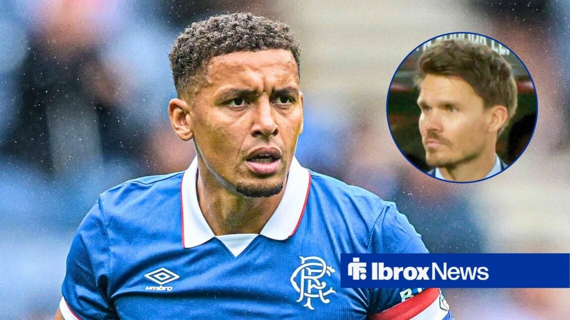 Rangers defender James Tavernier and Danny Rohl in circular inset