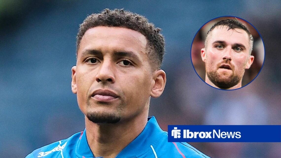 Rangers defender James Tavernier and John Souttar in circular inset