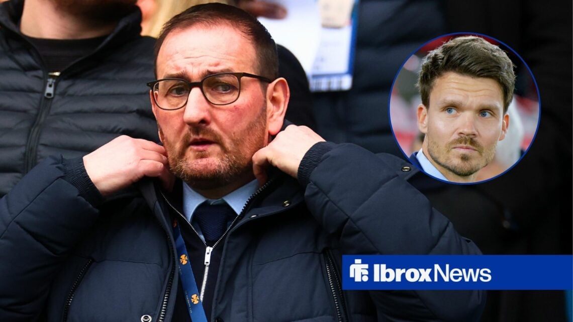Rangers sporting director Kevin Thelwell and Danny Rohl in circular inset