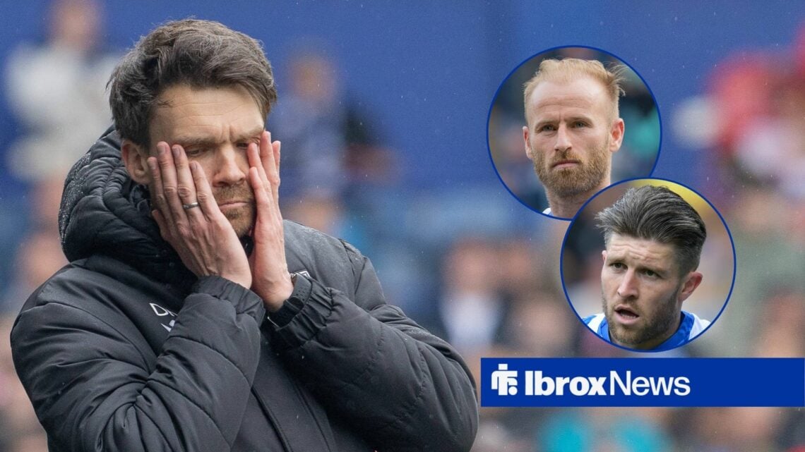 Danny Rohl is concerned, Josh Windass and Barry Bannan in circular insets