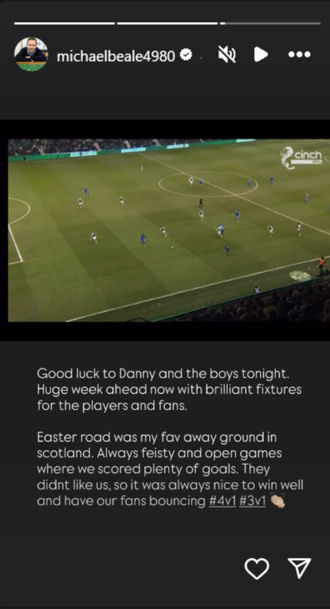 Michael Beale's message to Rangers boss Danny Rohl.