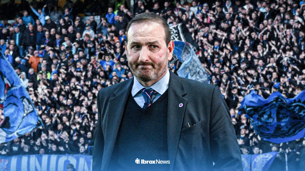 Rangers sporting director Kevin Thelwell looking sad